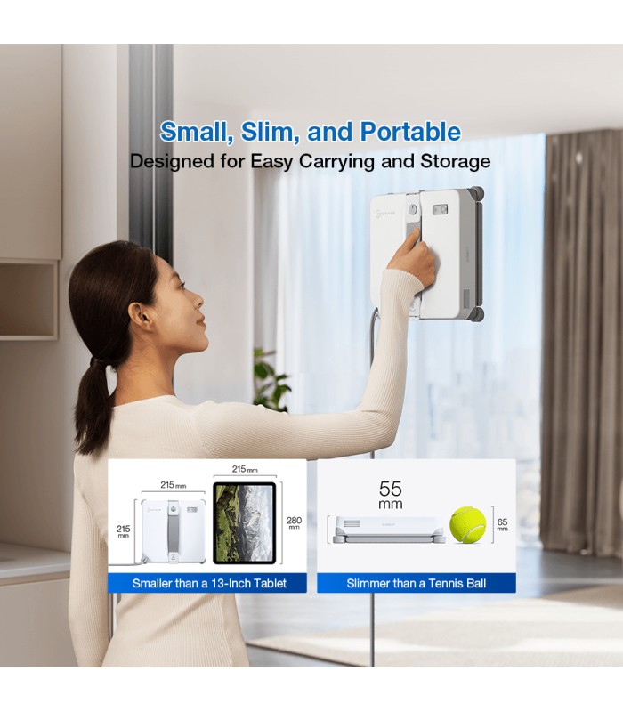 ربات شیشه‌شوی هوشمند اکووکس مدل ECOVACS WINBOT mini | رنگ سفید