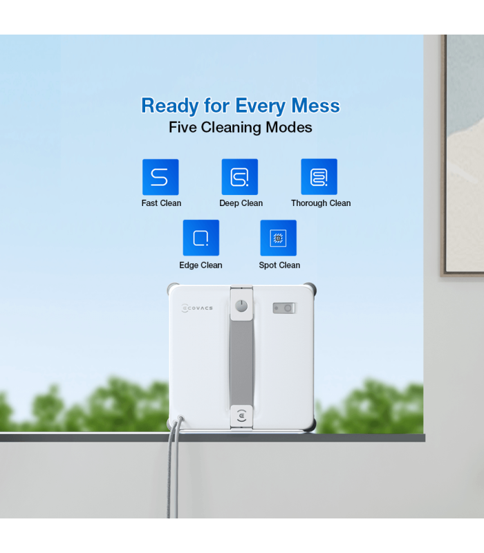 ربات شیشه‌شوی هوشمند اکووکس مدل ECOVACS WINBOT mini | رنگ سفید