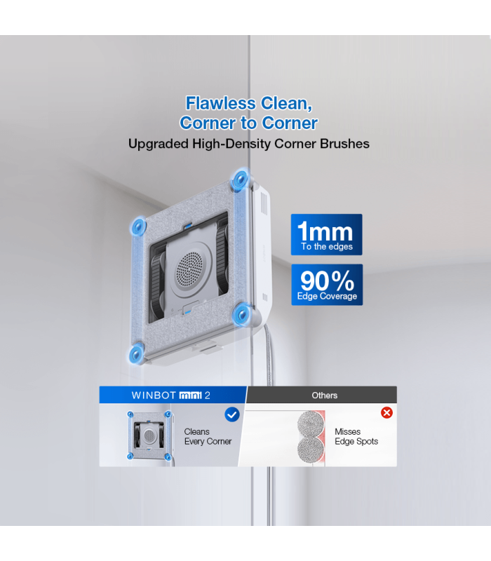 ربات شیشه‌شوی هوشمند اکووکس مدل ECOVACS WINBOT mini | رنگ سفید