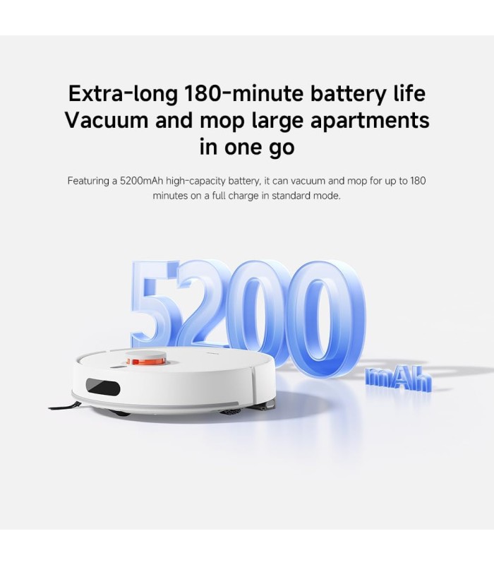 جارو رباتیک هوشمند شیائومی مدل Xiaomi Robot Vacuum H40 | رنگ سفید