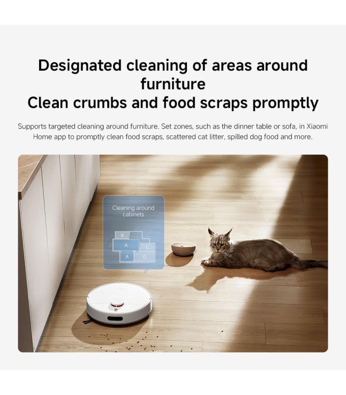 جارو رباتیک هوشمند شیائومی مدل Xiaomi Robot Vacuum H40 | رنگ سفید