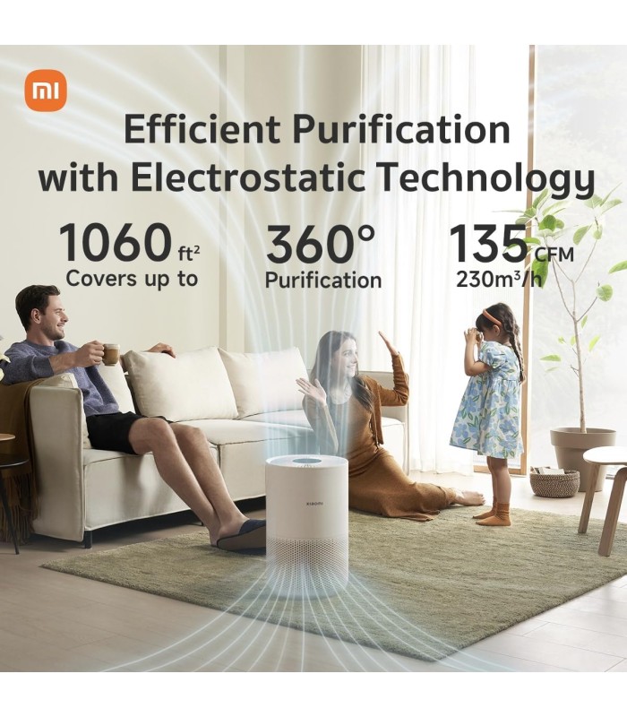 دستگاه تصفیه هوا شیائومی مدل Xiaomi Smart Air Purifier 4 Compact | رنگ سفید
