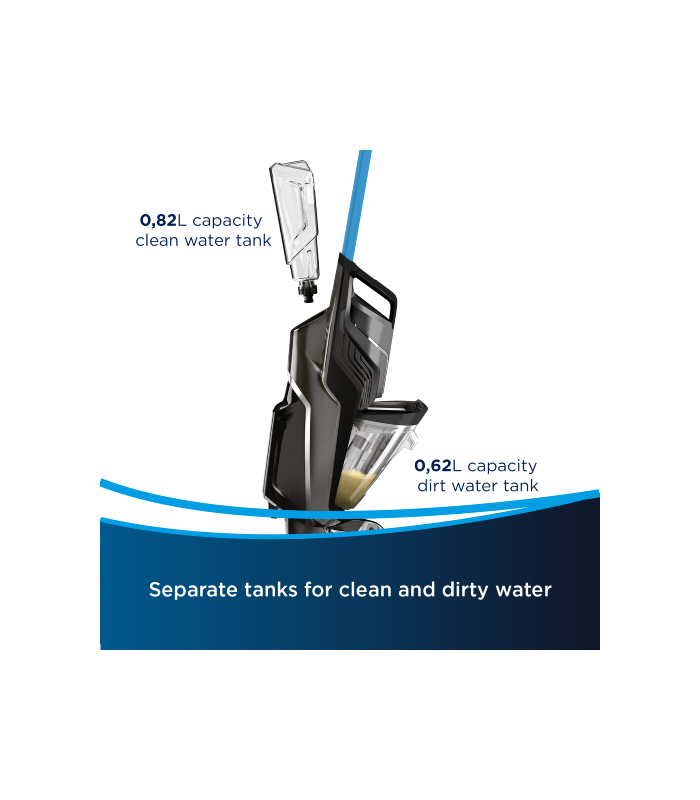 جارو شارژی و کف‌شوی بیسل مدل BISSELL Crosswave Cordless C6 3566E