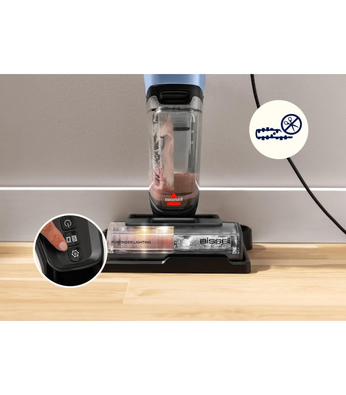 جاروبرقی و زمین‌شوی بیسل مدل BISSELL CrossWave EdgeFind All-in-One Multi-Surface Cleaner 4163K