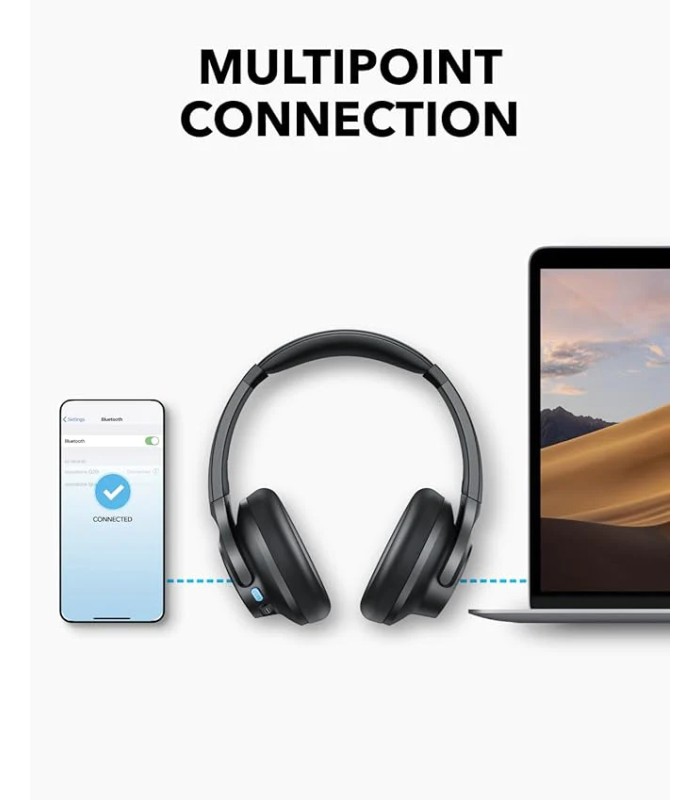 هدفون بی‌سیم روگوشی انکر مدل Anker soundcore Q11i A3005 | رنگ مشکی