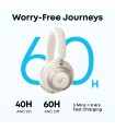 هدفون بی‌سیم روگوشی انکر مدل Anker soundcore Space One Pro A3062 | رنگ سفید