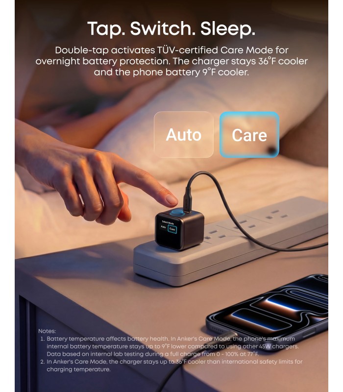 آداپتور شارژر ۴۵ وات انکر مدل Anker Nano 45W A121D | رنگ سفید