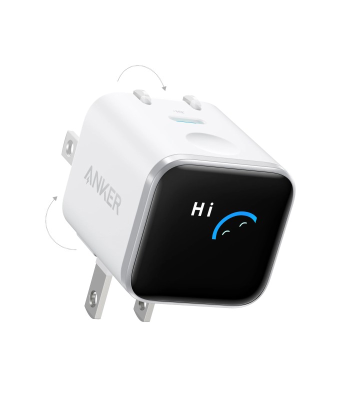 آداپتور شارژر ۴۵ وات انکر مدل Anker Nano 45W A121D | رنگ سفید