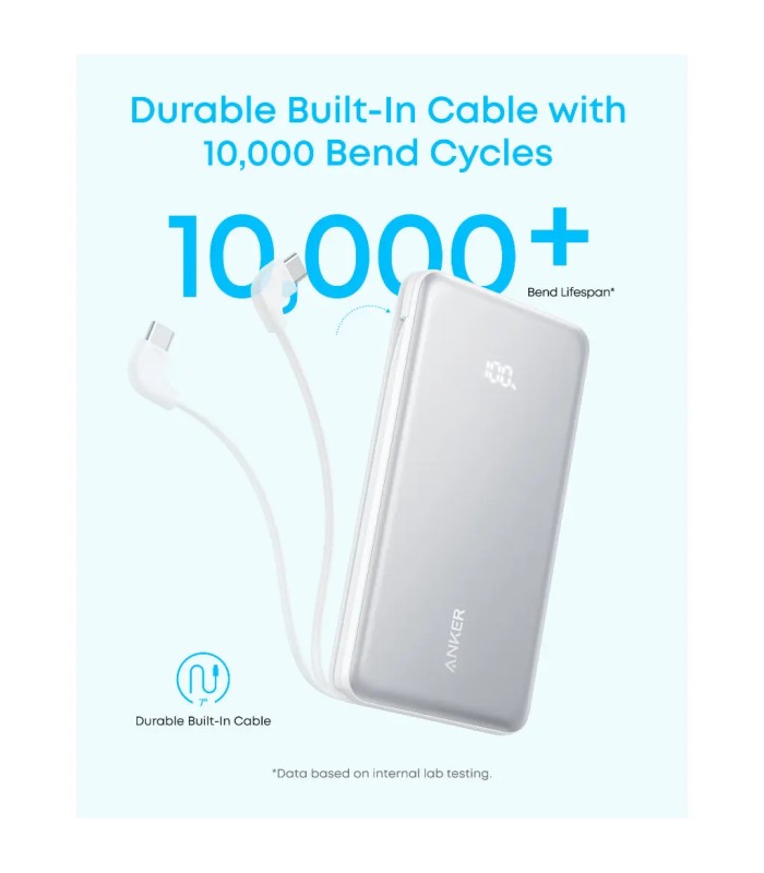 پاوربانک ۱۰ هزار انکر مدل Anker Zolo 10,000 mAh Power Bank A110D | رنگ مشکی