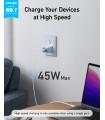 آداپتور شارژر ۴۷ وات انکر مدل Anker Nano 3 47W 523 Charger A2039 | رنگ مشکی