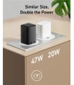 آداپتور شارژر ۴۷ وات انکر مدل Anker Nano 3 47W 523 Charger A2039 | رنگ مشکی