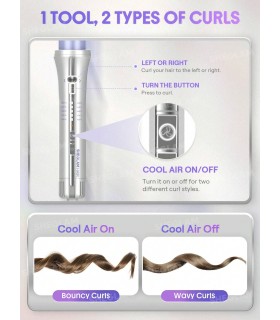 فر کننده مو شیگلم مدل Sheglam One Touch Airflow Styler Pro 1"/25mm | سایز ۲۵ میلی‌متر