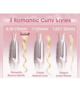 فر کننده مو شیگلم مدل Sheglam Cupid's Charm One-Touch Instant Curler 1.25"/32mm | سایز ۳۲ میلی‌متر