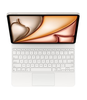 مجیک کیبورد آیپد ایر ۱۳ اینچی سفید مدل Magic Keyboard for iPad Air 13‑inch (M3)