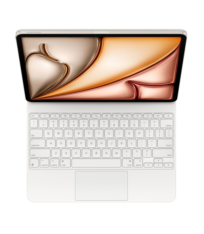 مجیک کیبورد آیپد ایر ۱۳ اینچی سفید مدل Magic Keyboard for iPad Air 13‑inch (M3)