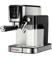 اسپرسو ساز مباشی مدل Mebashi Espresso Coffee Machine Touch Panel with Milk Tank ME-ECM2502 | رنگ استیل مشکی