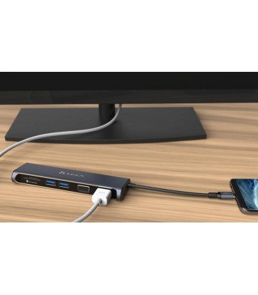 هاب 6 پورت آدام المنتس مدل Adam Elements CASA Hub A03 USB 3.1 & USB-C 5 in 1