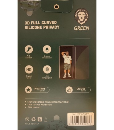گلس گرین مدل 3 D Silicon Privacy مناسب برای گوشی 12 Pro Max