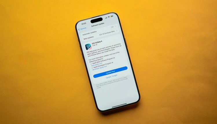 نصب iOS 18 beta روی آیفون