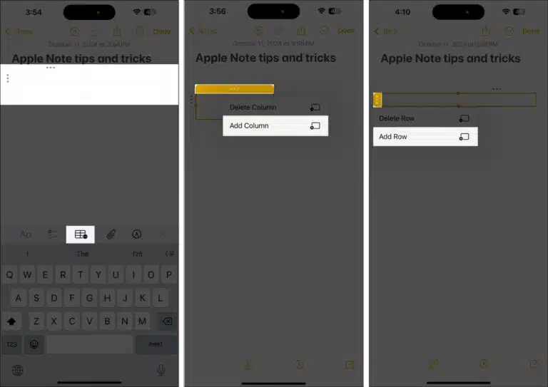 فرمت متن در برنامه نوت آیفون و آیپد