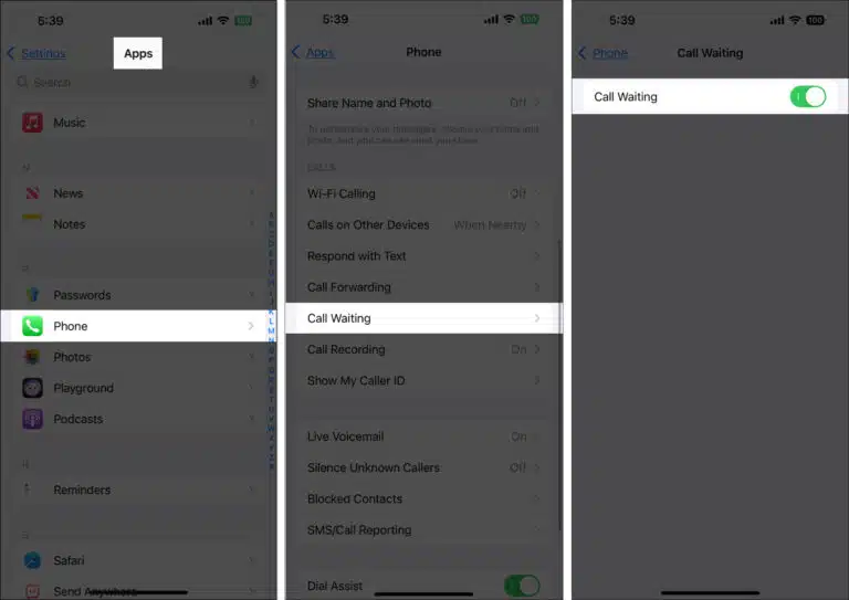 آموزش فعالسازی پشت خطی در آیفون