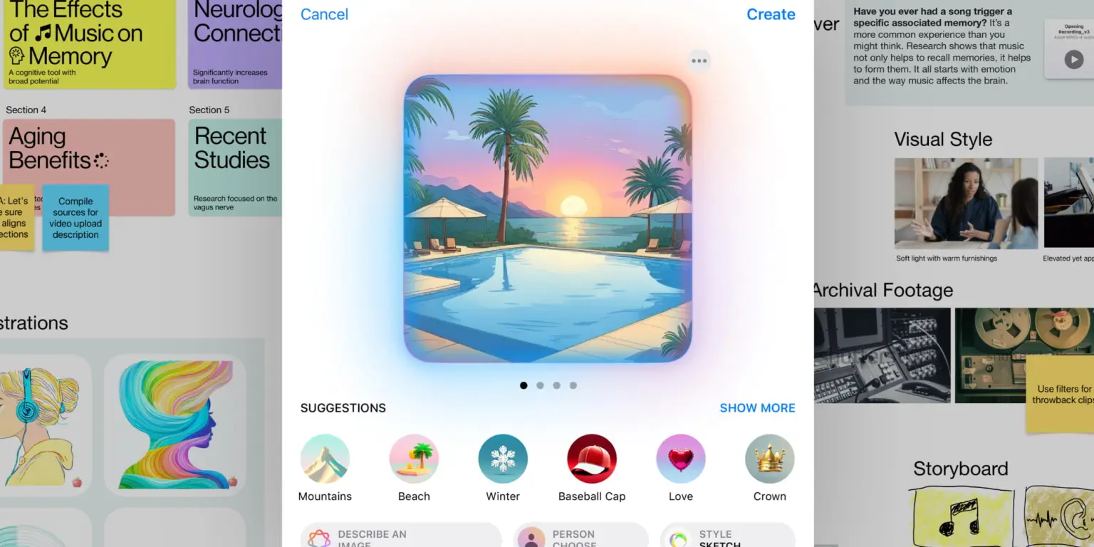 ابزار Image Playground در هوش مصنوعی اپل