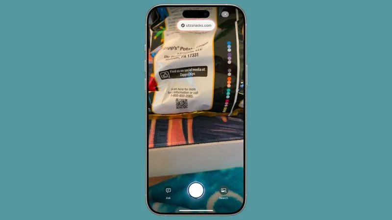 اسکن QR Code در محیط Visual Intelligence