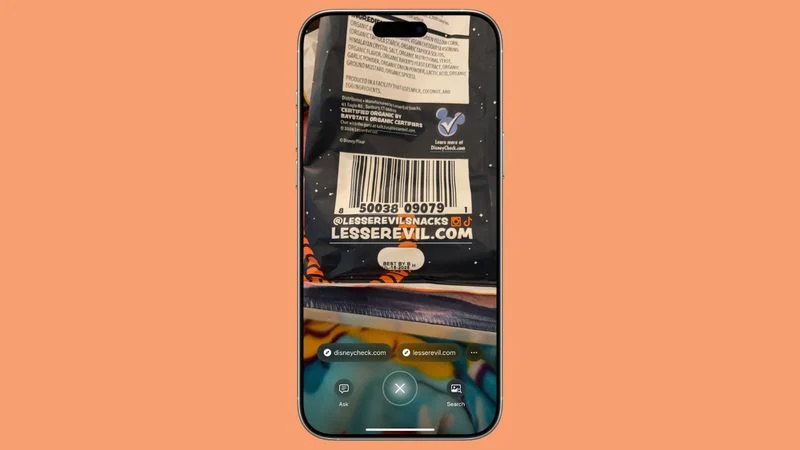 تشخیص لینک وبسایت‌ها با هوش مصنوعی آیفون ۱۶