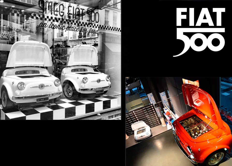 یخچال smeg500 با الهام از فیات ۵۰۰