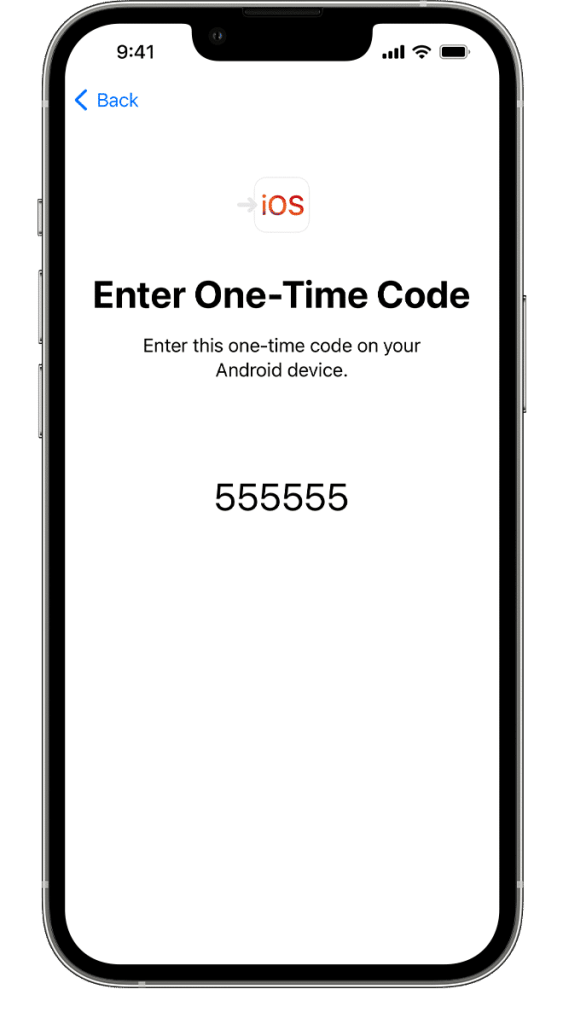 کد اعتبارسنجی انتقال اطلاعات از اندروید به آیفون