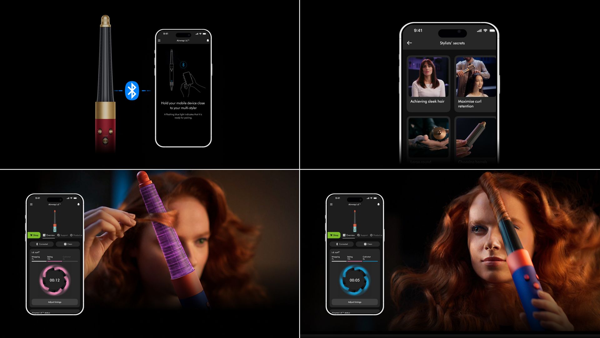 دایسون ایررپ آیدی با قابلیت اتصال به موبایل با بلوتوث Dyson Airwrap i.d.