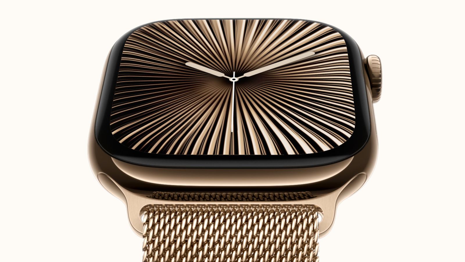 اپل واچ سری ۱۰ تیتانیوم طلایی