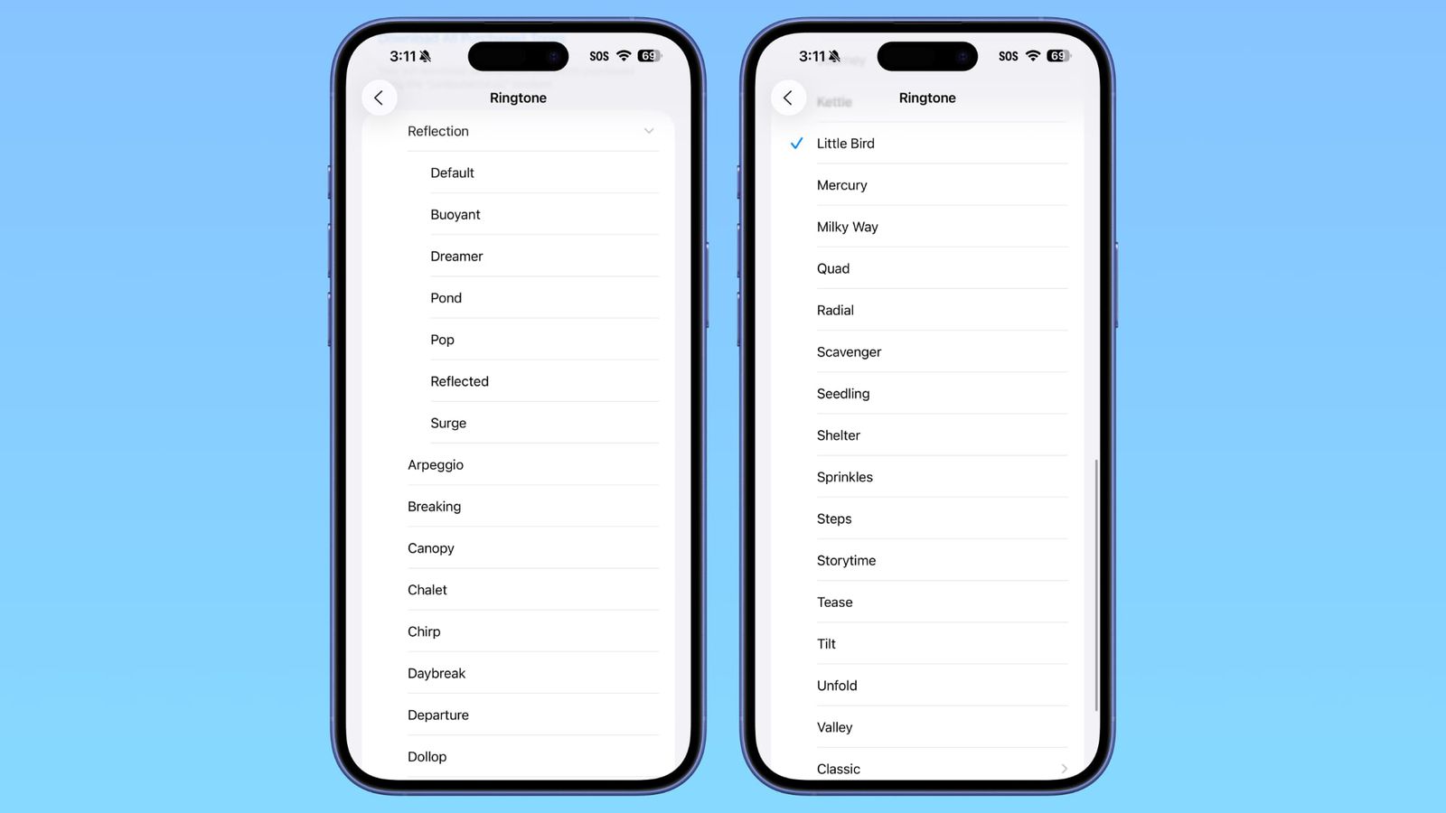 صدای زنگ جدید آیفون در iOS 26