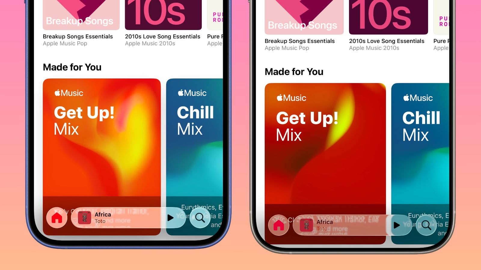 مات شدن هوشمند بخشهای شفاف برای خوانایی بیشتر در iOS 26
