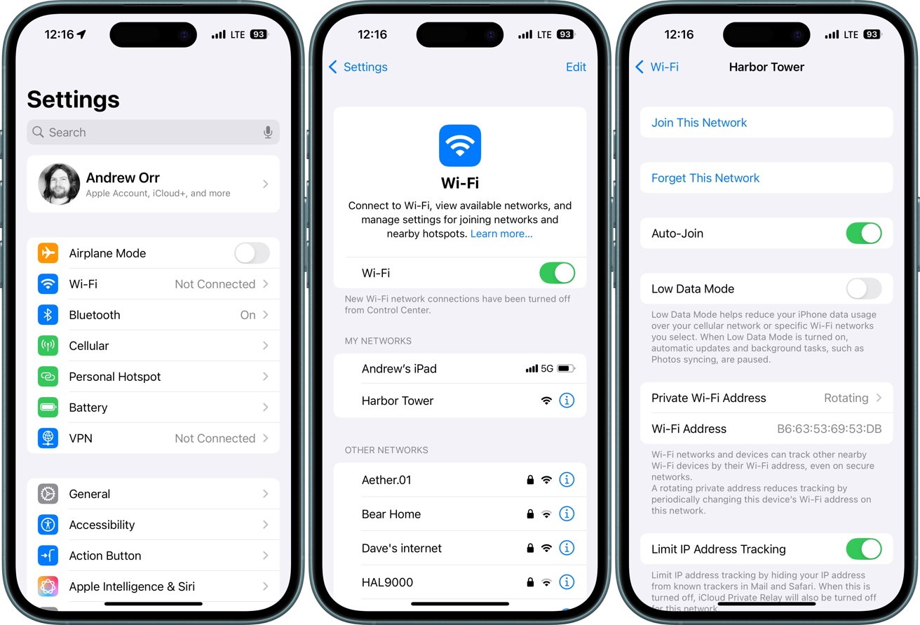 اتصال به شبکه وای فای در آیفون