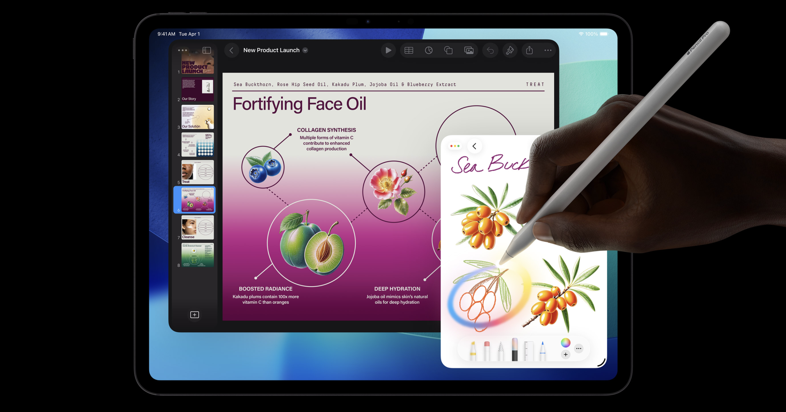 آیپد پرو M5 و قلم اپل پنسل پرو برای طراحی با هوش مصنوعی