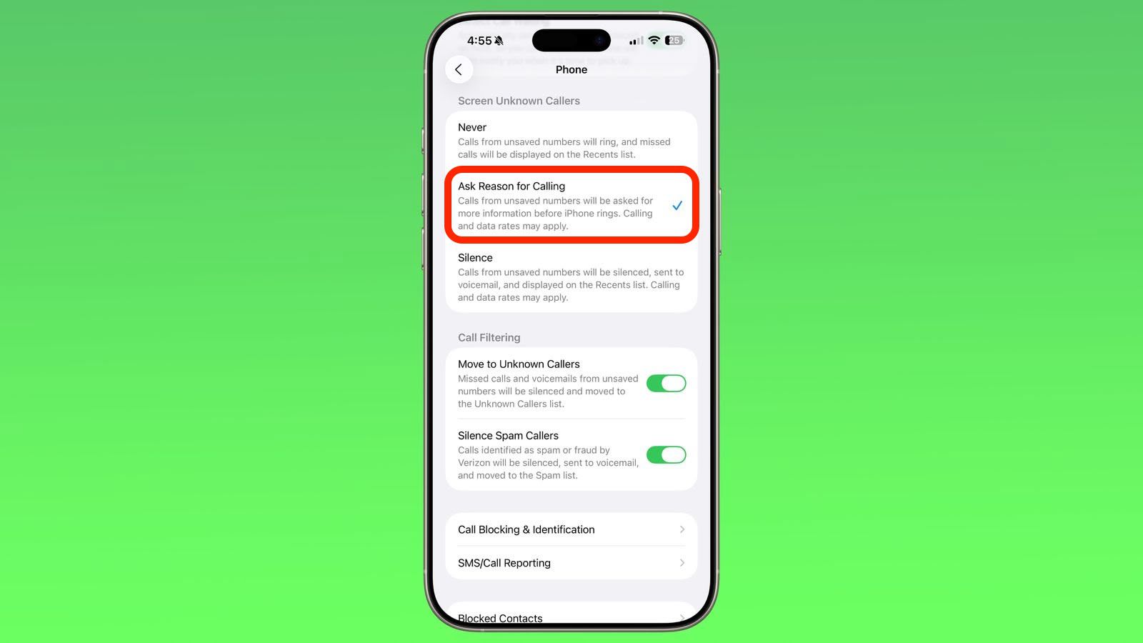 سؤال در مورد علت تماس در ios 26