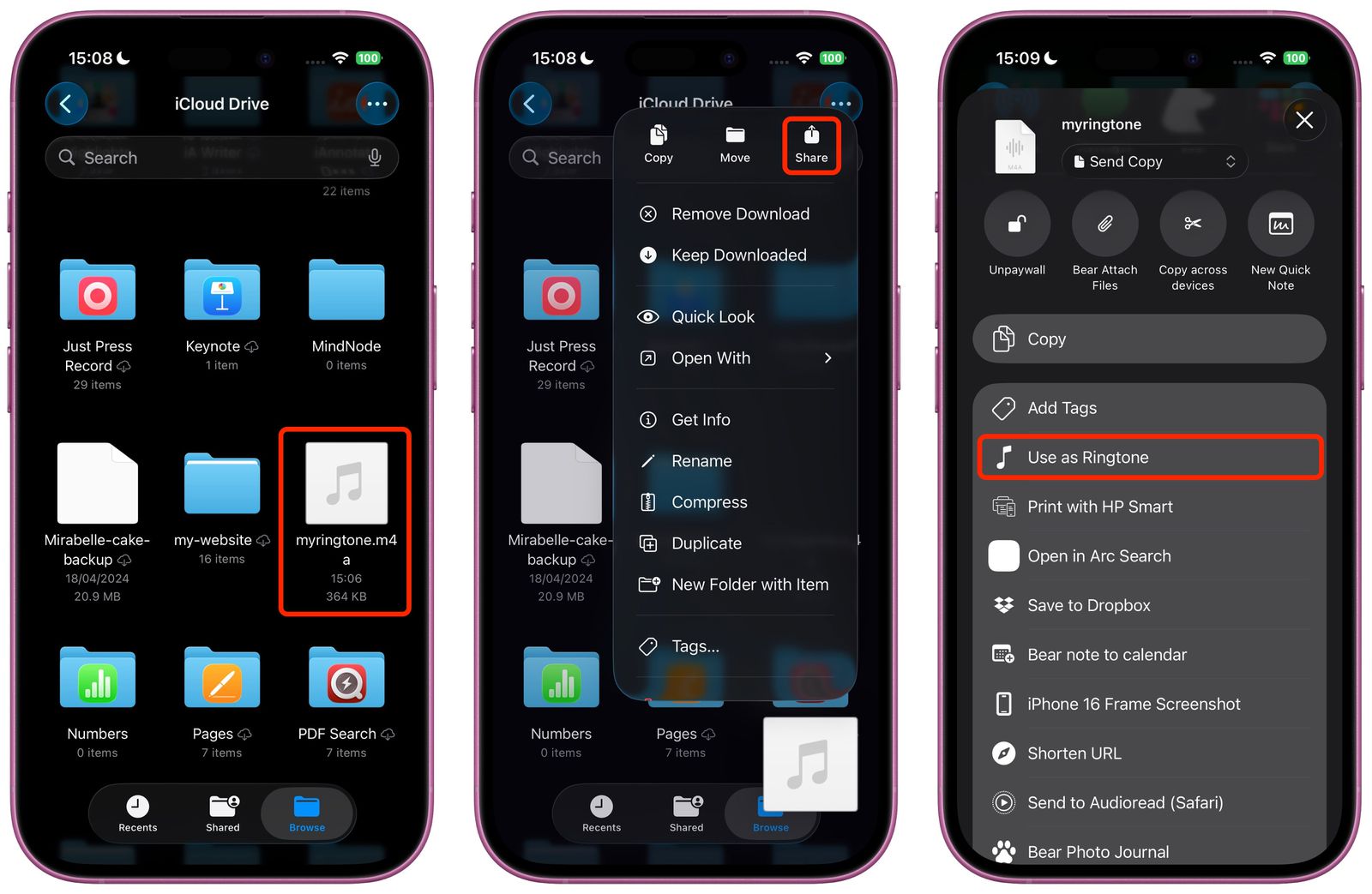 تنظیم صدای زنگ آیفون در ios 26