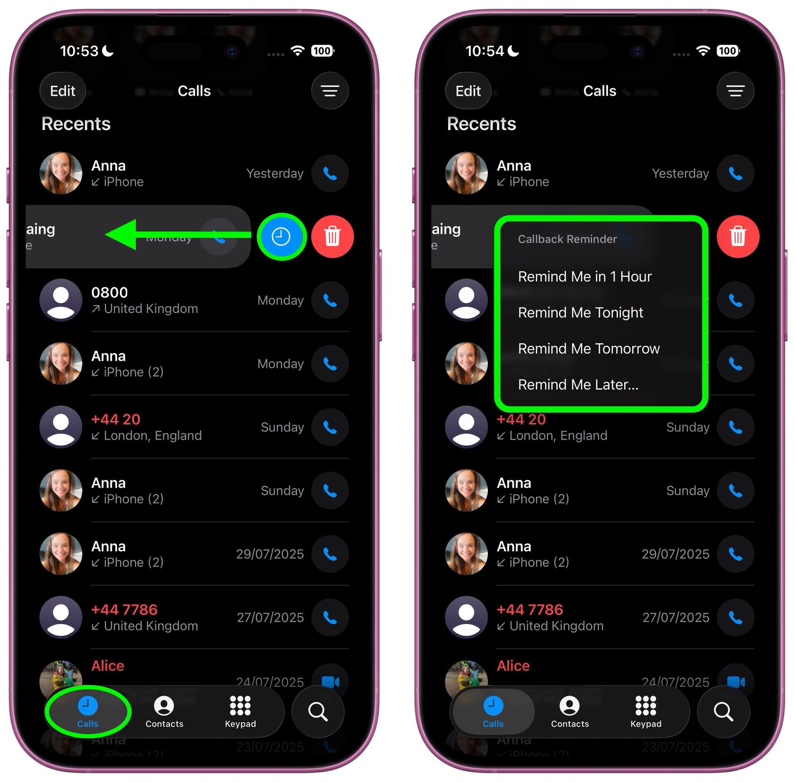 یادآور تماس از دست رفته در آیفون با ios 26