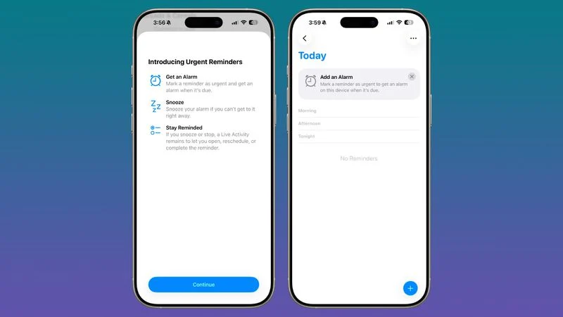آی او اس ۲۶.۲ - هشدار برای یادآورها